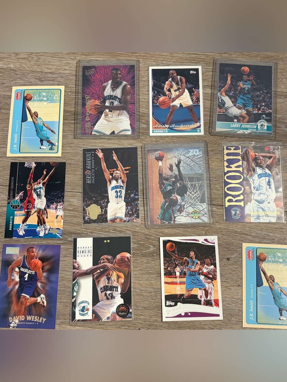 Vintage Charlotte Hornets Basketball Cards Lot